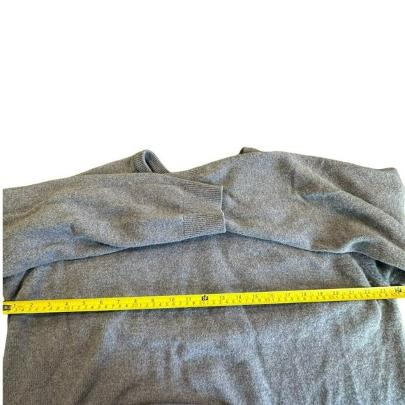 L.L. Bean Light Blue 100% Lambs Wool V-Neck Pullover Sweater Mens XL - Picture 4 of 5